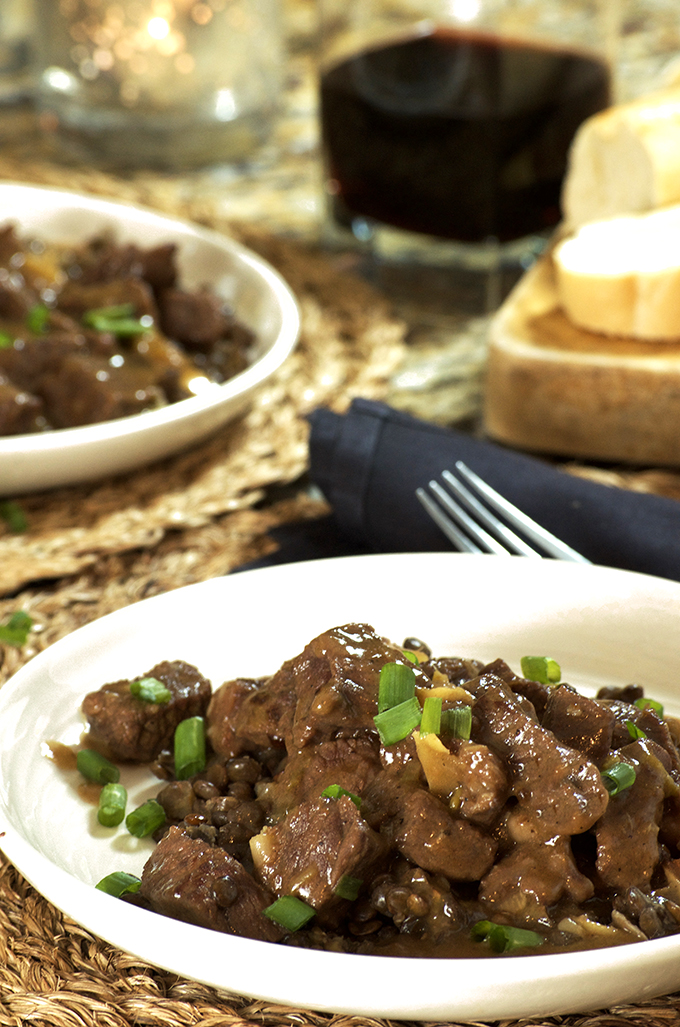 Serving of Instant Pot Beef Stew