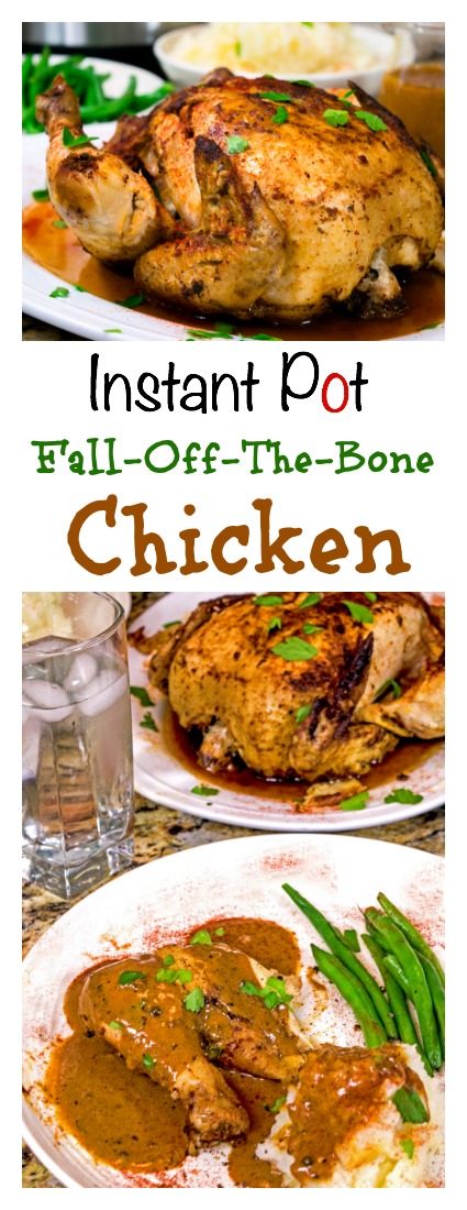 This whole chicken pressure cooker recipe for the Instant Pot makes fall-off-the-bone chicken using just a handful of ingredients. Fall in love with your Instant Pot, tonight!