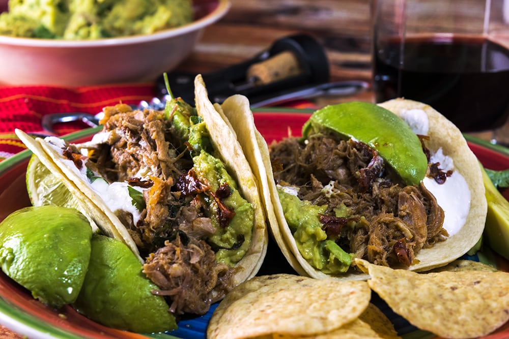 Pulled pork shop tacos pressure cooker