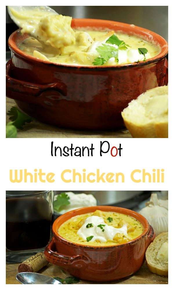 This Instant Pot Chili Recipe for White Chicken Chili makes for a lively and flavorful meal. Using tones of cumin and salsa verde this dinner is cooked in a base of cream, broth, and fresh ginger. 