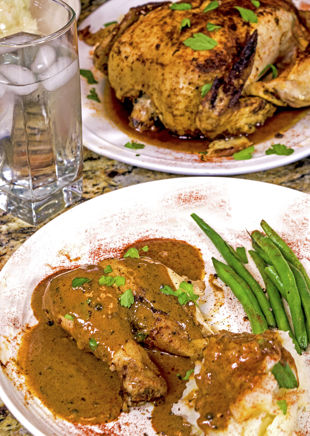 Pressure cooker (Instant Pot) whole chicken - Berry&Maple