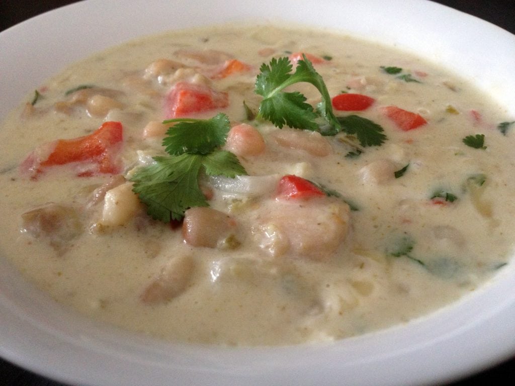 white chicken chili from plater talk